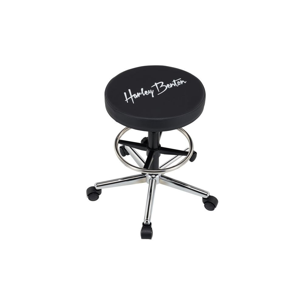 כיסא לגיטריסט Harley Benton – מושב מרופד 40 ס״מ, גובה 52–73.5 ס״מ, הדום טבעת מתכוונן, גלגלים ננעלים (יבוא בלעדי) 6 כיסא הגיטריסט של Harley Benton – כיסא לגיטריסט, תמונה 6