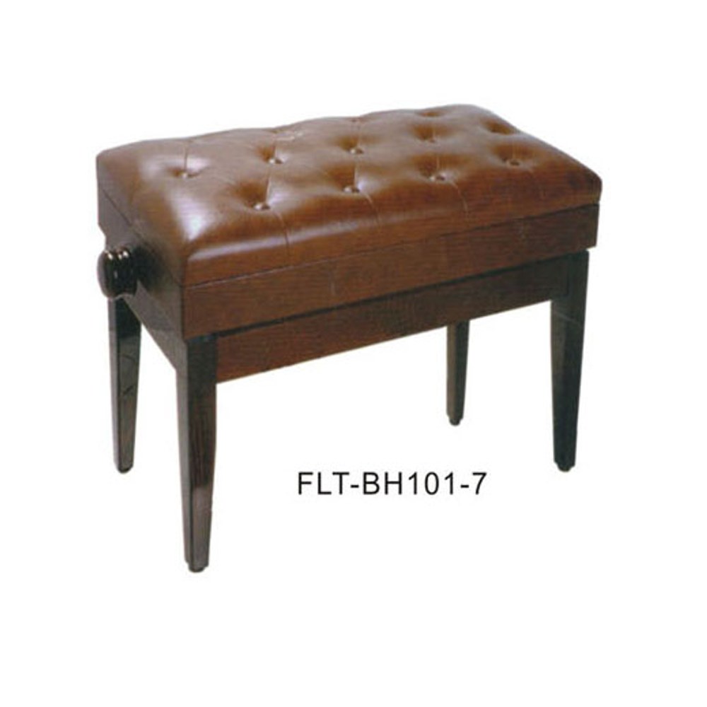 כיסא לפסנתר מתכוונן עם תא לתווים FLEET BH101-7-BR חום 1 כיסא לפסנתר מתכוונן עם תא לתווים FLEET BH101-7-BR חום