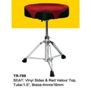 כיסא מתופף אופנוע Power Beat TR-789 Deluxe אדום/שחור