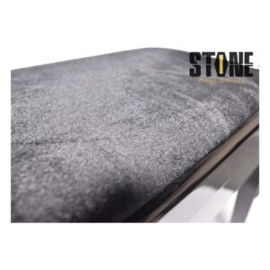 כיסא פסנתר Stone AP-5111 שחור מבריק – גובה מתכוונן 46–62 ס״מ וכרית מרופדת