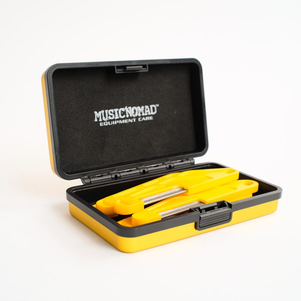 סט 5 פצירות יהלום לנאט בגיטרה בס MusicNomad MN673 כולל נרתיק 1 סט 5 פצירות יהלום לנאט בגיטרה בס MusicNomad MN673 כולל נרתיק