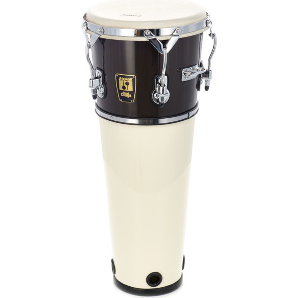 סטריט קונגה 10 אינץ׳ SONOR פיברגלס שחור/לבן 1 סטריט קונגה 10 אינץ׳ SONOR פיברגלס שחור/לבן