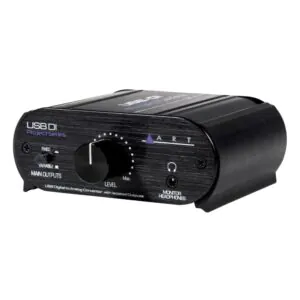 קופסת DI של ART USBDI עם חיבור USB ויציאות XLR