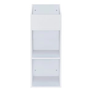 מעמד לתקליטים ולפטיפון Musiea BX240 בצבע לבן – עד 240 תקליטים, קומפקטי