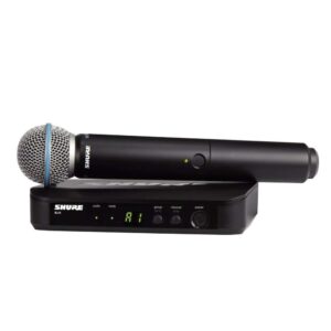 מערכת אלחוטית עם מיקרופון ידני SHURE BLX24E Beta 58A