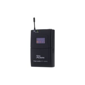 משדר כיס the t.bone 1.8GHz למערכות free solo – תדר מאושר בישראל, מחבר TQG 3 פינים, תצוגת LCD