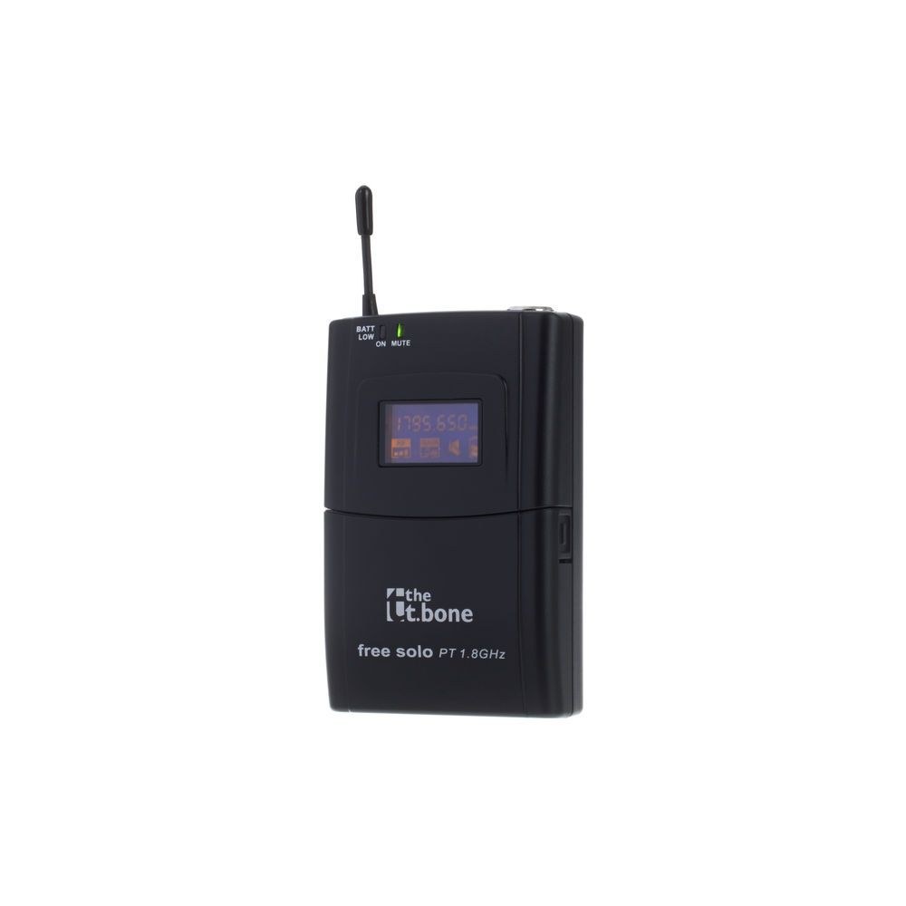 משדר כיס the t.bone 1.8GHz למערכות free solo – תדר מאושר בישראל, מחבר TQG 3 פינים, תצוגת LCD 1 משדר כיס the t.bone 1.8GHz למערכות free solo – תדר מאושר בישראל, מחבר TQG 3 פינים, תצוגת LCD