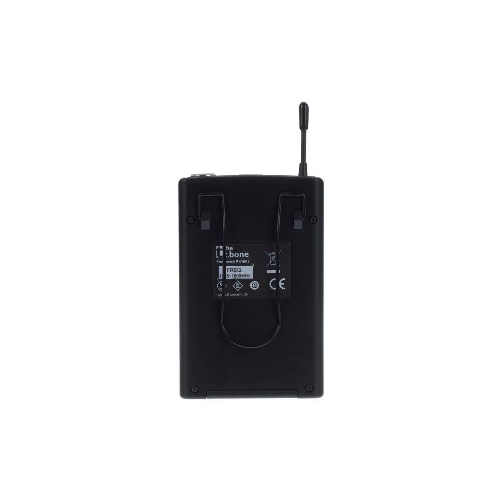 משדר כיס the t.bone 1.8GHz למערכות free solo – תדר מאושר בישראל, מחבר TQG 3 פינים, תצוגת LCD 4 משדר הכיס ל-free solo – משדר כיס אלחוטי, תמונה 4