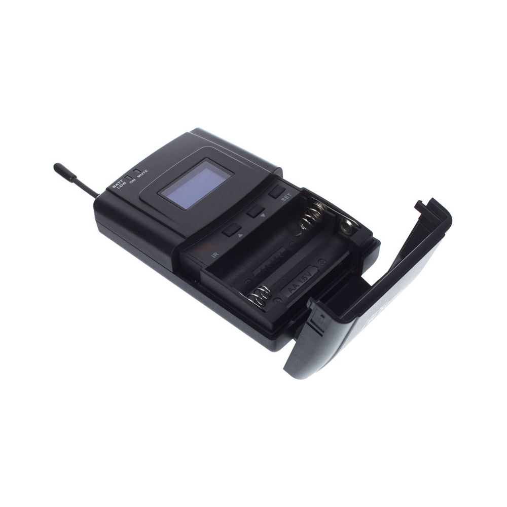 משדר כיס the t.bone 1.8GHz למערכות free solo – תדר מאושר בישראל, מחבר TQG 3 פינים, תצוגת LCD 7 משדר הכיס ל-free solo – משדר כיס אלחוטי, תמונה 7
