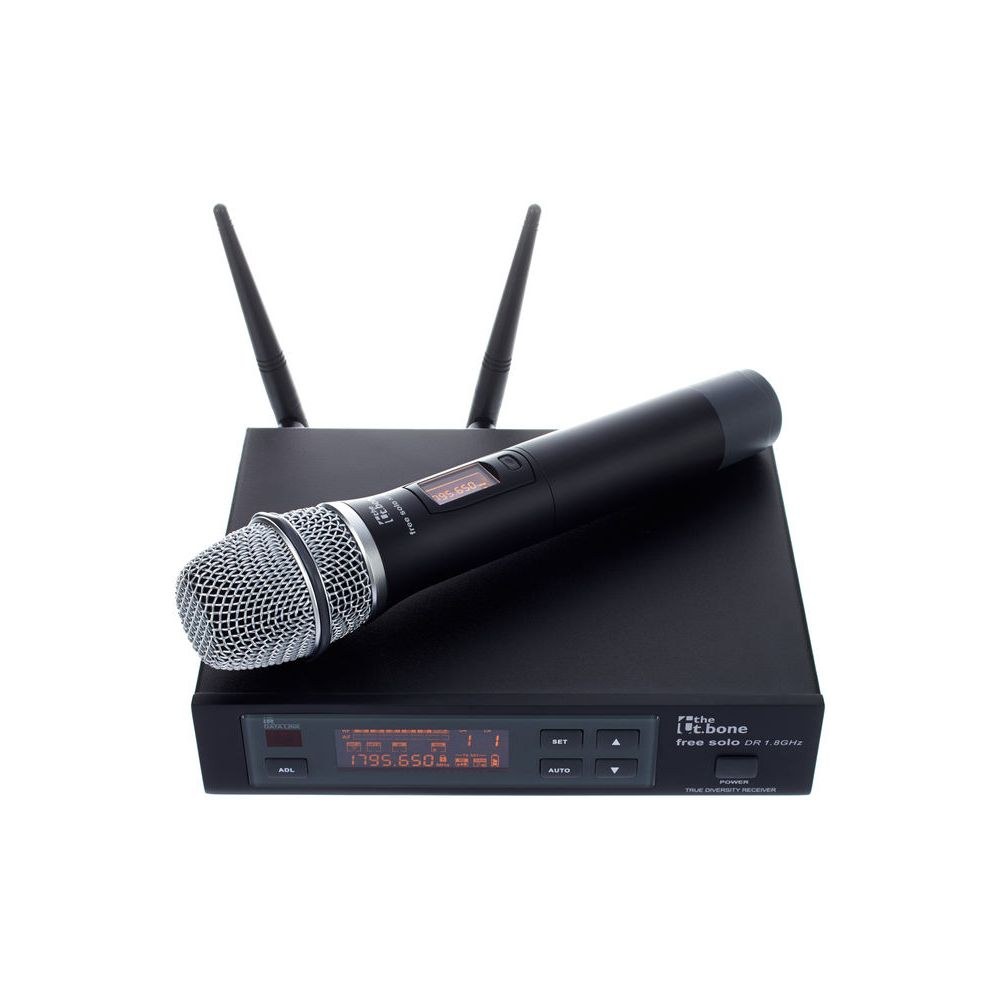 מיקרופון אלחוטי the t.bone בתדר 1.8GHz – מיקרופון יד דינמי, סריקת תדרים ועד 6 מערכות במקביל (יבוא בלעדי) 1 מיקרופון אלחוטי the t.bone בתדר 1.8GHz – מיקרופון יד דינמי, סריקת תדרים ועד 6 מערכות במקביל