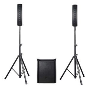 מערכת הגברה Polman Alligator 1500 – סאב 12 אינץ׳, זוג טופים Line Array ומיקסר מובנה