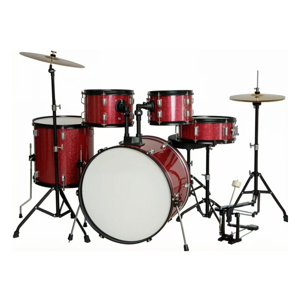 מערכת תופים למתחילים Koala Drums YWDK-2207 – בס 22 אינץ׳ עם מצילות, כיסא ופדל 1 מערכת תופים למתחילים Koala Drums YWDK-2207 עם מצילות, כיסא ופדל