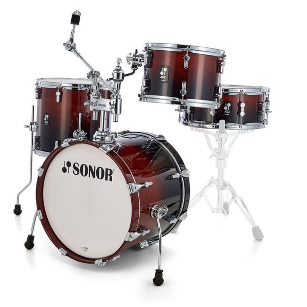 מערכת תופים 4 חלקים SONOR AQ2 Bop – בס 18 אינץ׳, Brown Fade (ללא חומרה) 1 מערכת תופים 4 חלקים SONOR AQ2 Bop – בס 18 אינץ׳, Brown Fade (ללא חומרה)