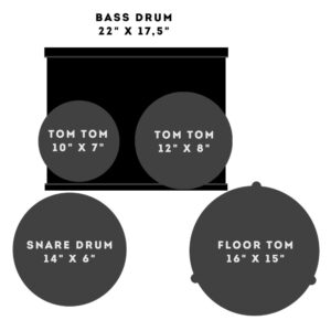 מערכת תופים 5 חלקים SONOR AQ2 Stage – בס 22 אינץ׳, Brown Fade (ללא חומרה)