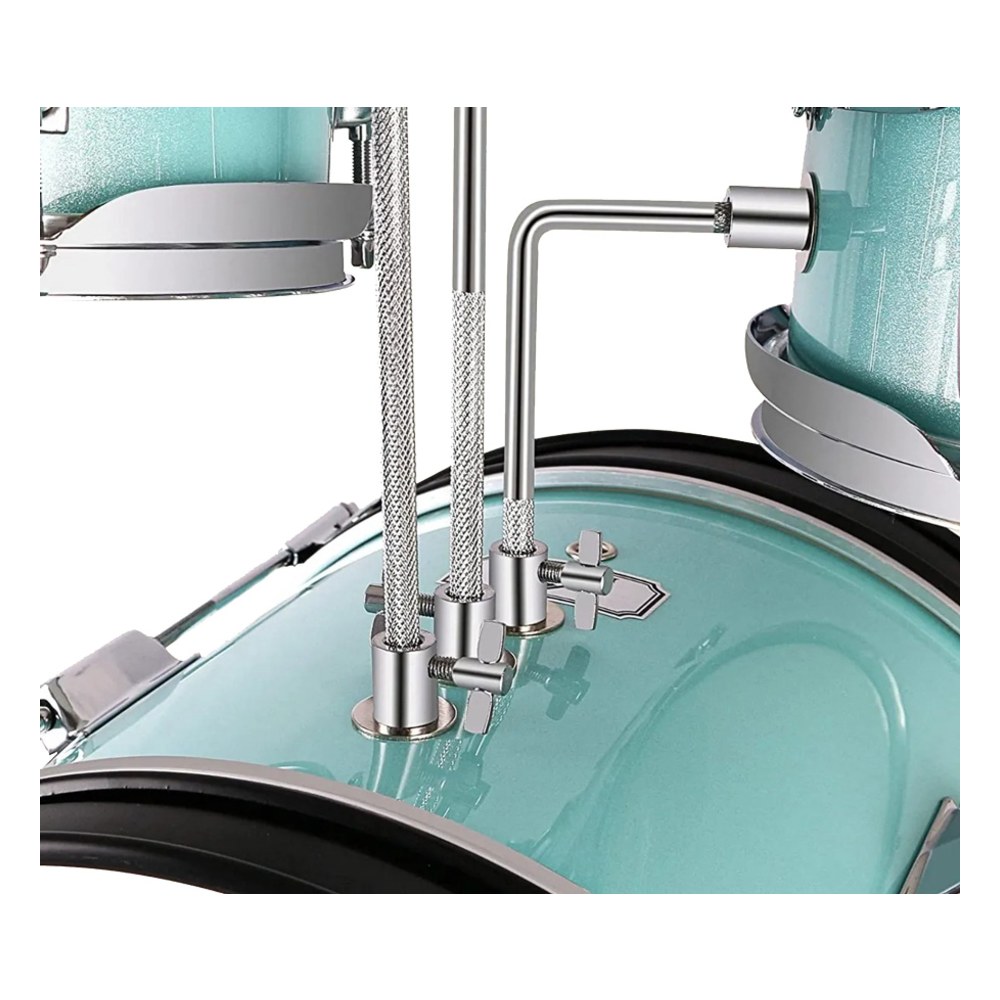 מערכת תופים לילדים Koala Drums YWJD-304 – בס 14 אינץ׳, עד גיל 8, כולל כיסא 2 מערכת תופים לילדים Koala Drums YWJD-304 עם מצילה, כיסא ופדל – תמונה 2