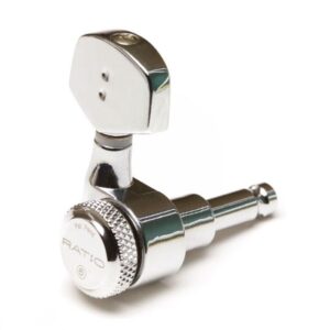 סט מפתחות ננעלים לגיטרה אקוסטית 3+3 GRAPH TECH Ratio PRL-8411-C0 – כרום