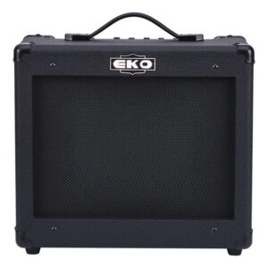 מגבר לגיטרה חשמלית 25W EKO G-BS25 – רמקול 10 אינץ׳ וריוורב, גימור Stealth Black