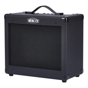 מגבר לגיטרה חשמלית 25W EKO G-BS25 – רמקול 10 אינץ׳ וריוורב, גימור Stealth Black