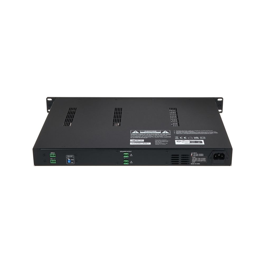 מגבר כריזה להתקנה Sirus I-Amp 1.300T – 300W בקו 100V/70V, Class D, 1U, יחידת ראק 19 אינץ׳ 4 מגבר הכריזה I-Amp 1.300T – מגבר כריזה להתקנה, תמונה 4