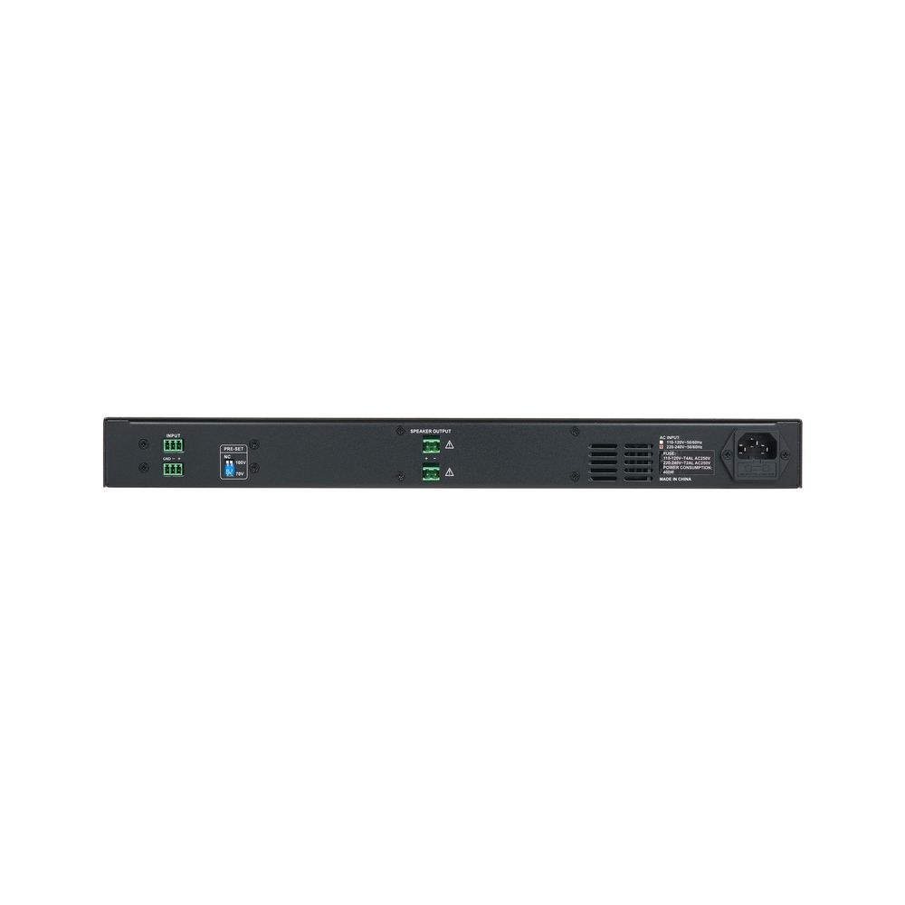 מגבר כריזה להתקנה Sirus I-Amp 1.300T – 300W בקו 100V/70V, Class D, 1U, יחידת ראק 19 אינץ׳ 6 מגבר הכריזה I-Amp 1.300T – מגבר כריזה להתקנה, תמונה 6