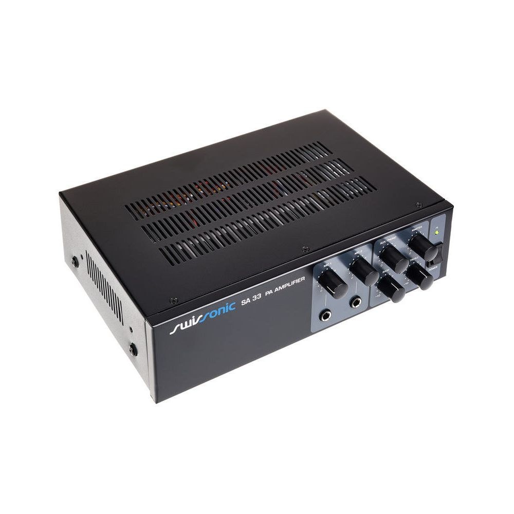 מגבר מערבל 30W Swissonic – יציאת קו 100V ו-4 אוהם, 2 כניסות מיקרופון, Talkover, גיבוי 12V 3 מגבר המערבל 30W – מגבר מערבל, תמונה 3