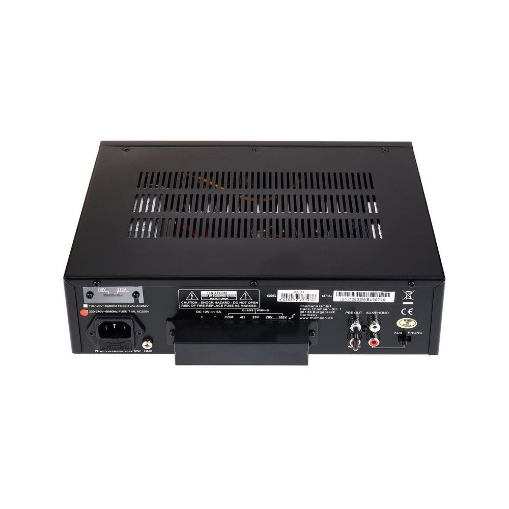 מגבר מערבל 30W Swissonic – יציאת קו 100V ו-4 אוהם, 2 כניסות מיקרופון, Talkover, גיבוי 12V 4 מגבר המערבל 30W – מגבר מערבל, תמונה 4
