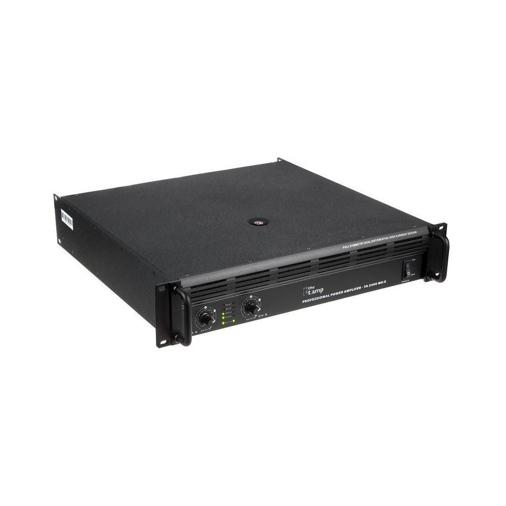 מגבר הספק 2×1200W the t.amp – ראק 2U עם לימיטר והגנת קצר 3 מגבר ההספק the t.amp 2×1200W – מגבר הספק לראק, תמונה 3