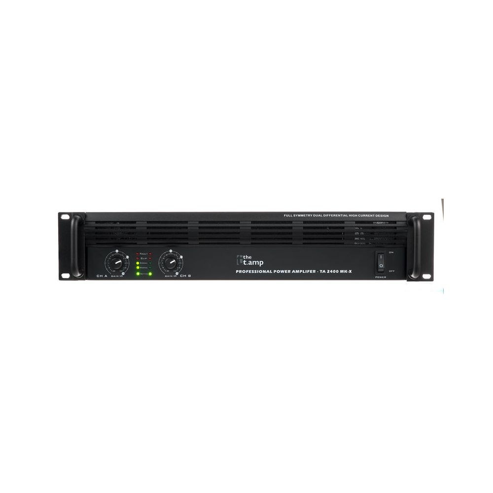 מגבר הספק 2×1200W the t.amp – ראק 2U עם לימיטר והגנת קצר 5 מגבר ההספק the t.amp 2×1200W – מגבר הספק לראק, תמונה 5