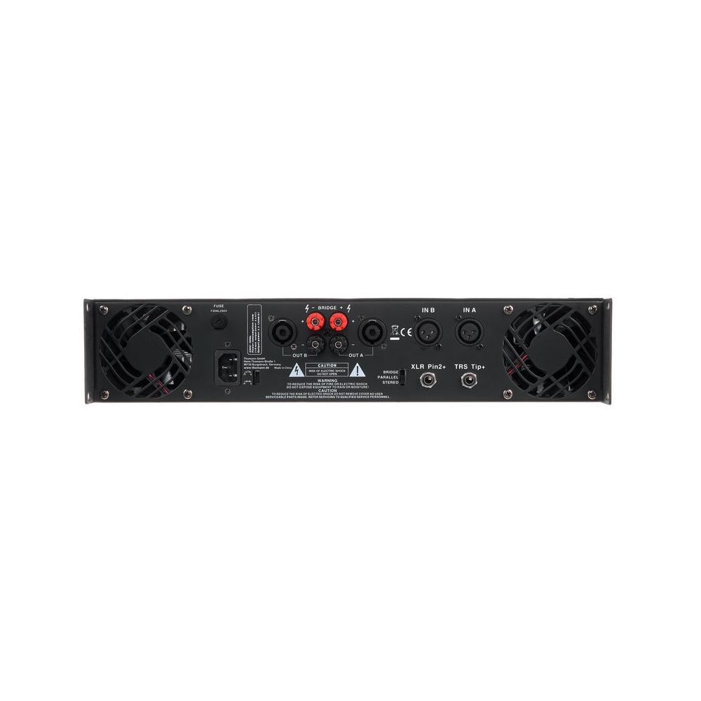 מגבר הספק 2×1200W the t.amp – ראק 2U עם לימיטר והגנת קצר 6 מגבר ההספק the t.amp 2×1200W – מגבר הספק לראק, תמונה 6
