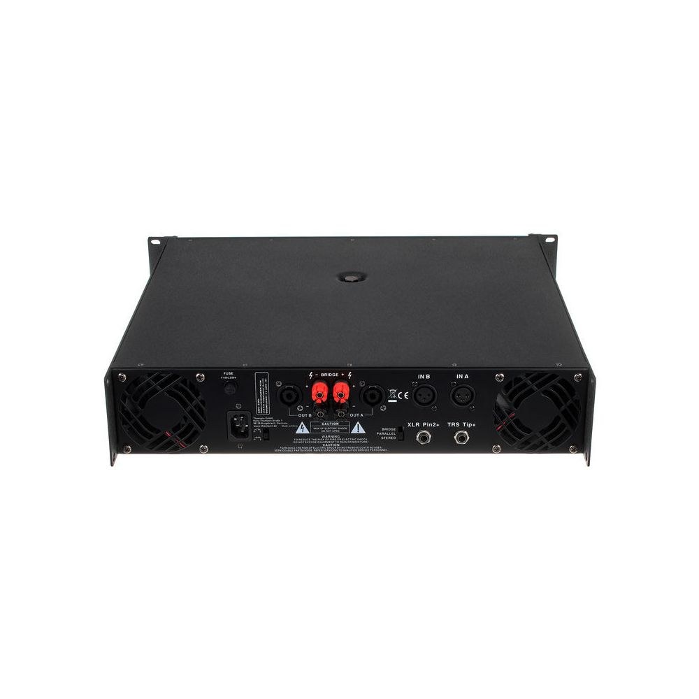 מגבר הספק 2×520W the t.amp – ראק 2U עם לימיטר והגנת קצר 4 מגבר ההספק the t.amp 2×520W – מגבר הספק לראק, תמונה 4