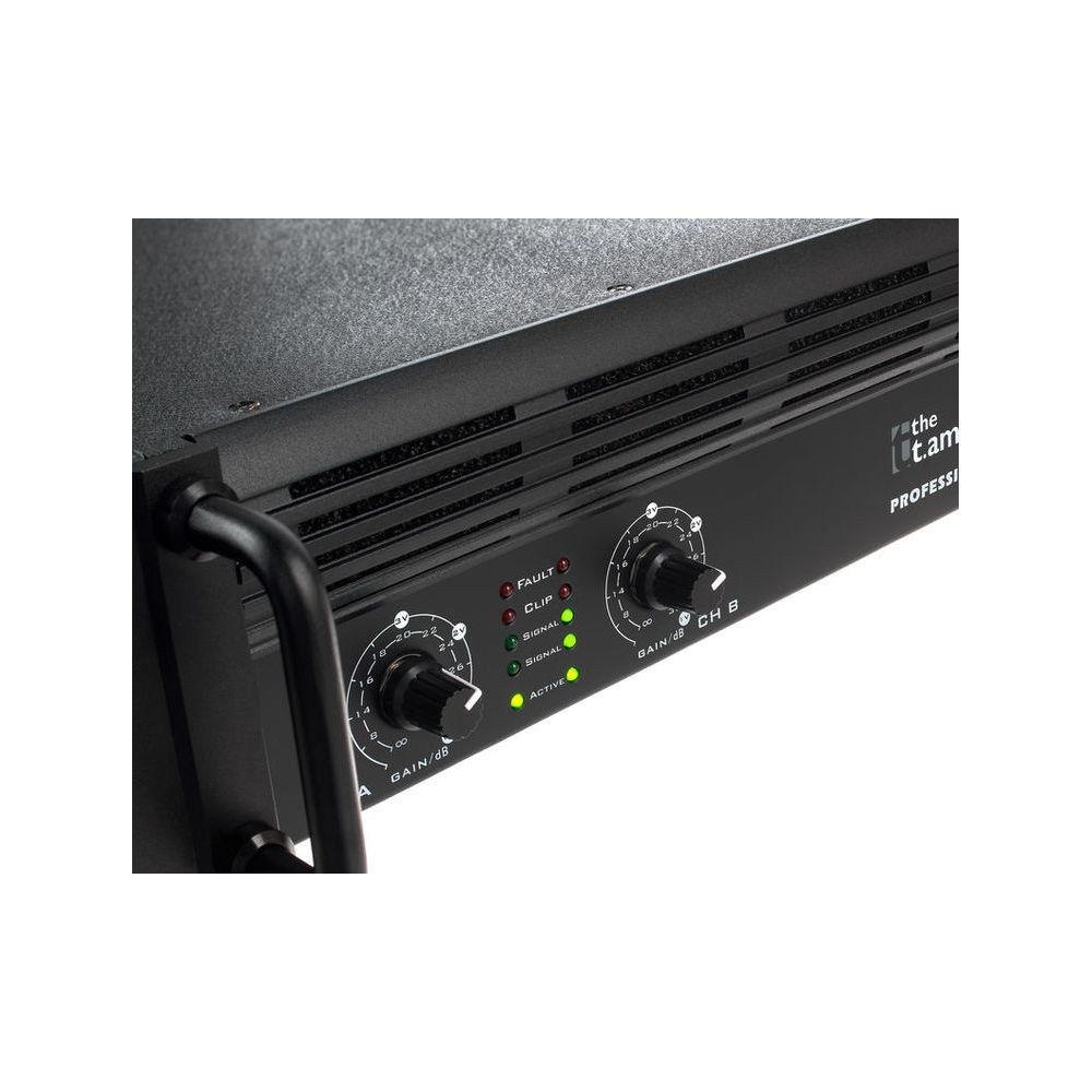 מגבר הספק 2×520W the t.amp – ראק 2U עם לימיטר והגנת קצר 7 מגבר ההספק the t.amp 2×520W – מגבר הספק לראק, תמונה 7