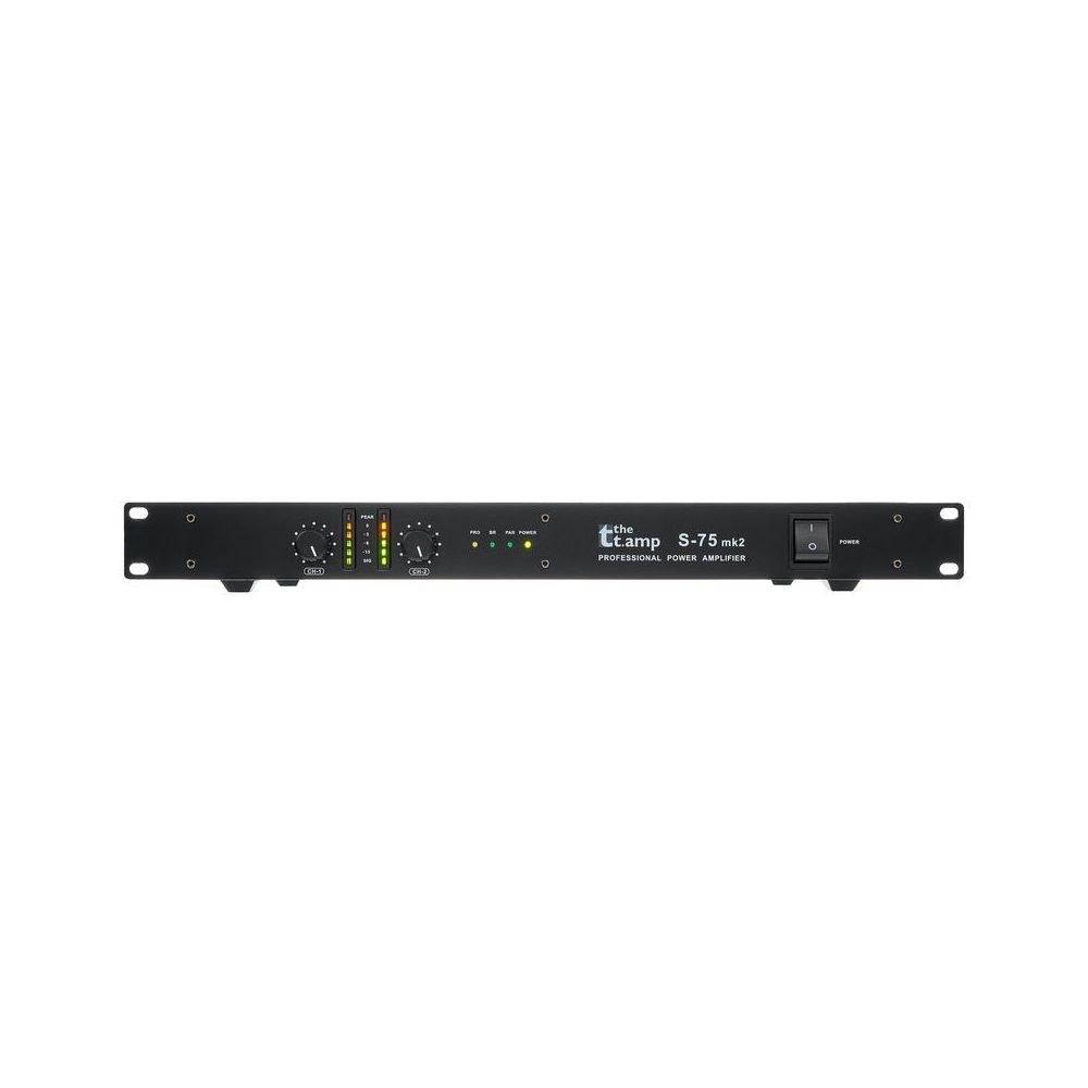 מגבר הספק the t.amp 2×75W – ללא מאוורר, ראק 1U, כניסות XLR וג׳ק, ניתן לגישור 5 מגבר ההספק השקט של the t.amp – מגבר הספק, תמונה 5
