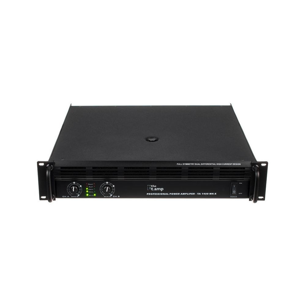 מגבר הספק 2×850W the t.amp – ראק 2U עם לימיטר והגנת קצר 2 מגבר ההספק the t.amp 2×850W – מגבר הספק לראק, תמונה 2
