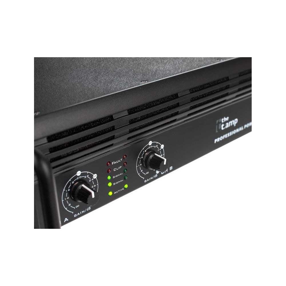 מגבר הספק 2×850W the t.amp – ראק 2U עם לימיטר והגנת קצר 6 מגבר ההספק the t.amp 2×850W – מגבר הספק לראק, תמונה 6
