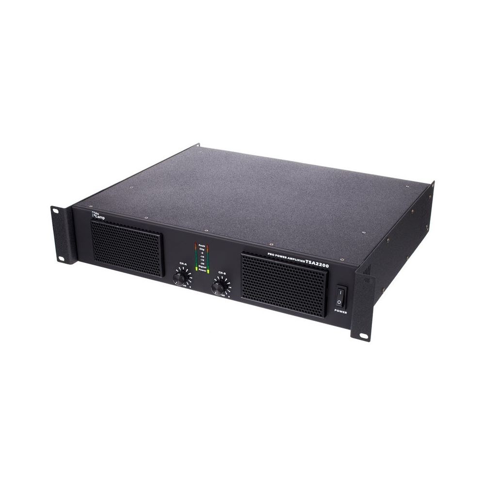מגבר הספק the t.amp – 2×910W ב-4 אוהם, ספק ממותג (SMPS) בראק 2U 1 מגבר הספק the t.amp – 2×910W ב-4 אוהם, ספק ממותג (SMPS) בראק 2U