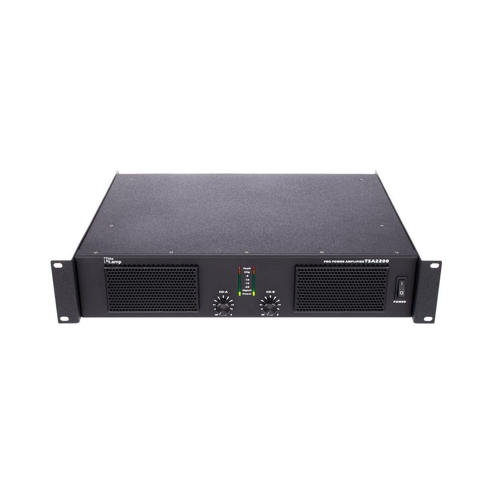 מגבר הספק the t.amp – 2×910W ב-4 אוהם, ספק ממותג (SMPS) בראק 2U 2 מגבר ההספק 2×910W של the t.amp – מגבר הספק עם ספק ממותג, תמונה 2
