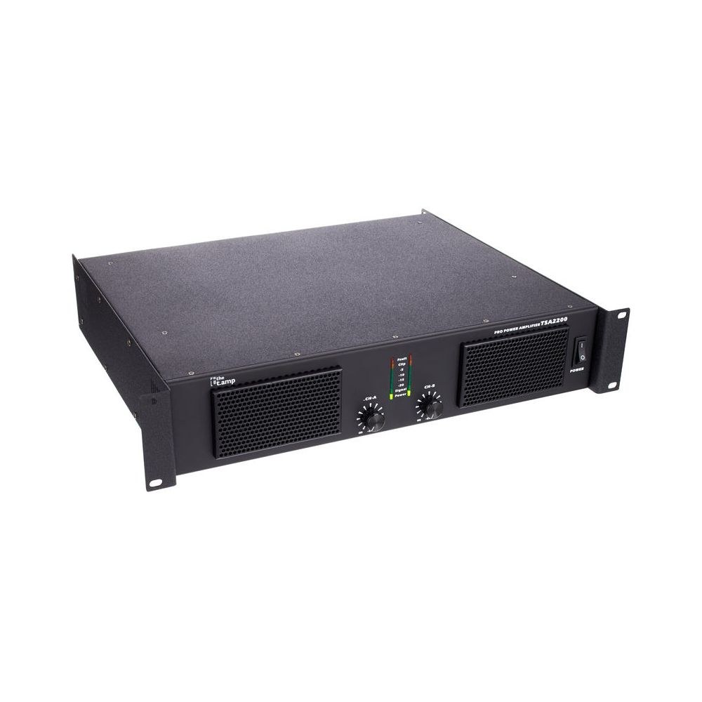 מגבר הספק the t.amp – 2×910W ב-4 אוהם, ספק ממותג (SMPS) בראק 2U 3 מגבר ההספק 2×910W של the t.amp – מגבר הספק עם ספק ממותג, תמונה 3