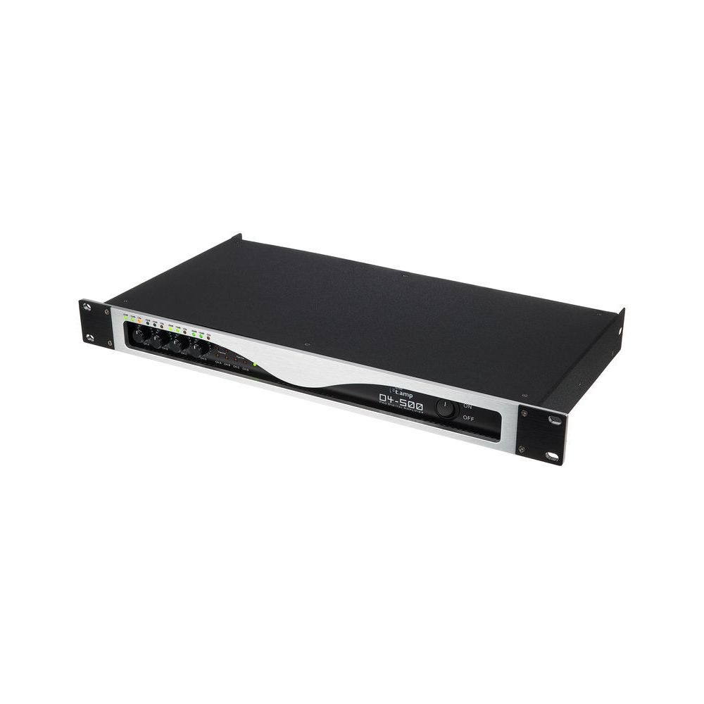 מגבר הספק 4 ערוצים the t.amp – 4×500W ב-4 אוהם, Class D בראק 1U 1 מגבר הספק 4 ערוצים the t.amp – 4×500W ב-4 אוהם, Class D בראק 1U