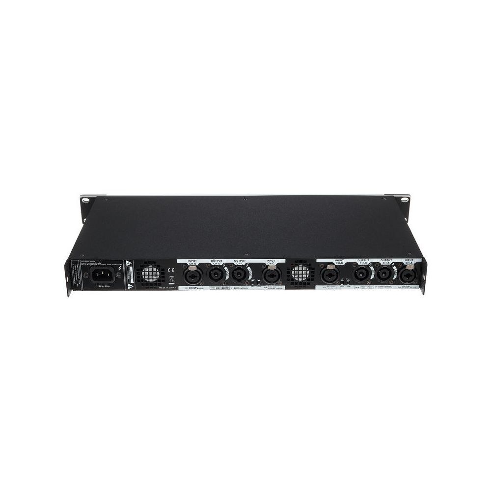 מגבר הספק 4 ערוצים the t.amp – 4×500W ב-4 אוהם, Class D בראק 1U 4 מגבר ההספק 4 הערוצים של the t.amp – מגבר הספק 4 ערוצים, תמונה 4