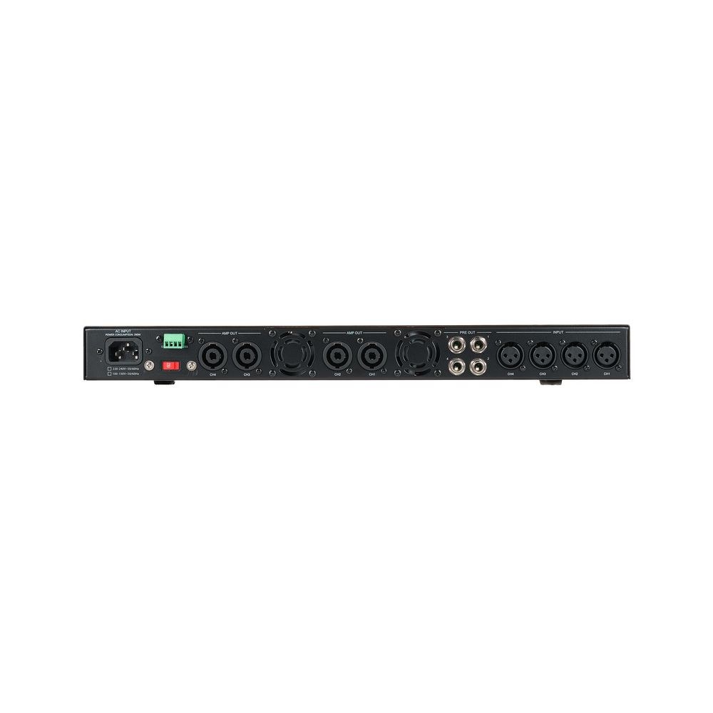 מגבר הספק 4 ערוצים עם DSP the t.racks – 4×250W ב-8 אוהם, 1U, פריסטים ותכנות ב-USB 6 מגבר ה-DSP בארבעה ערוצים – מגבר הספק עם DSP, תמונה 6