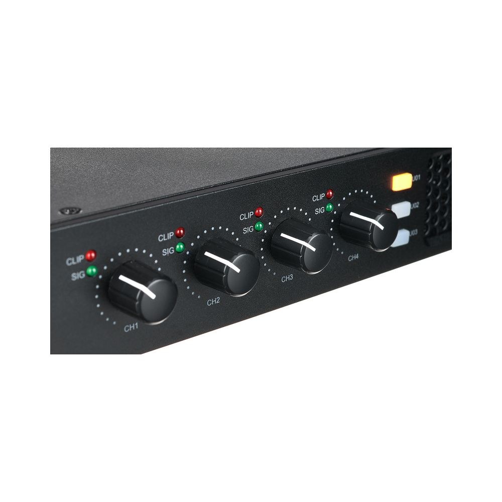 מגבר הספק 4 ערוצים עם DSP the t.racks – 4×250W ב-8 אוהם, 1U, פריסטים ותכנות ב-USB 7 מגבר ה-DSP בארבעה ערוצים – מגבר הספק עם DSP, תמונה 7
