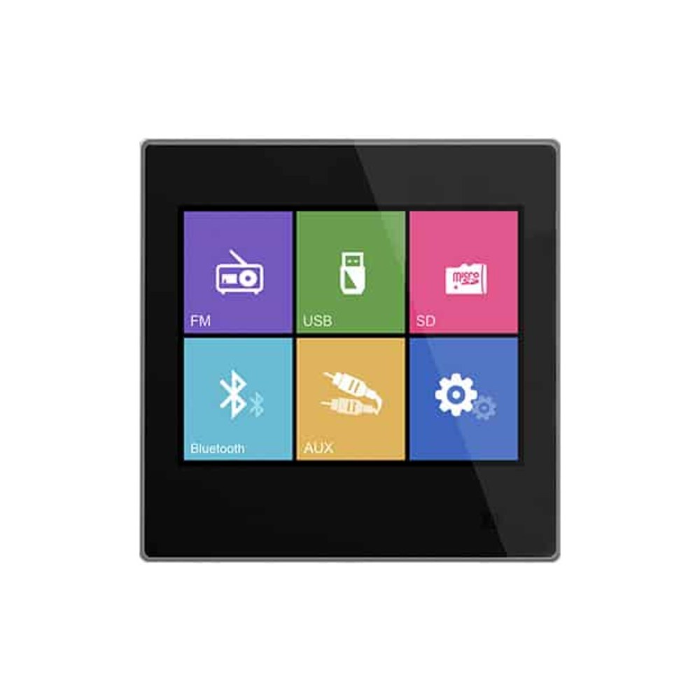 מגבר קיר לבית ולעסק Polman PLM837 – מסך מגע 3.5 אינץ׳, Bluetooth ו-2×10W 3 מגבר קיר Polman PLM837 עם מסך מגע מואר – תמונה 3