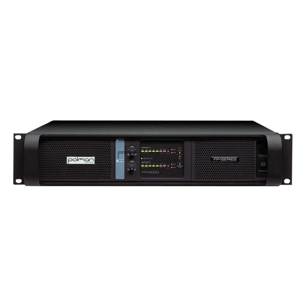 מגבר כוח Polman FP 14000Q – 2 × 4400W ב-4Ω, מצבי סטריאו, ברידג׳ ופרלל 5 מגבר כוח Polman FP 14000Q דו-ערוצי – תמונה 5