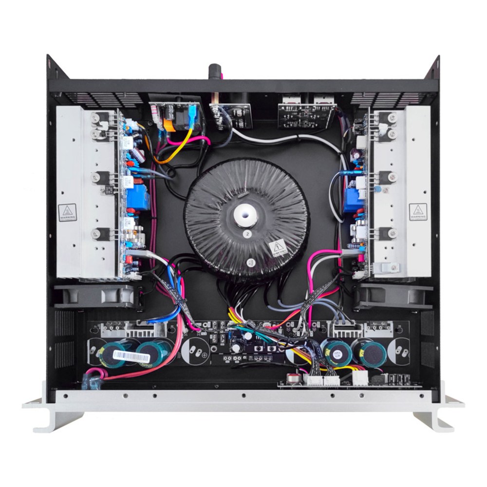 מגבר כוח Polman MH8200 – 4800W בגישור, 2×2400W ב-2 אוהם, Class H 3 מגבר כוח Polman MH8200 דו-ערוצי Class H במארז 2U – תמונה 3
