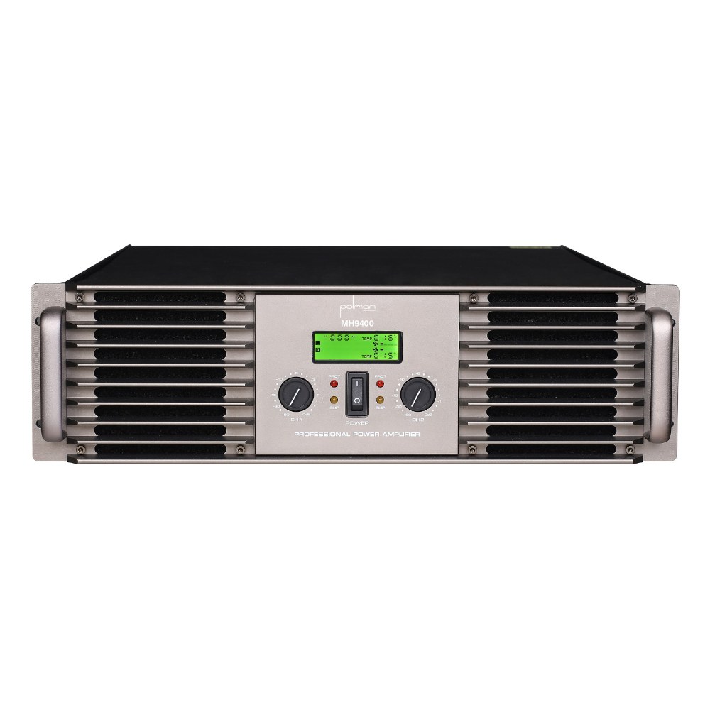 מגבר כוח Polman MH9400 MK2 – 6100W בגישור ב-4 אוהם, Class H, עבודה עד 2 אוהם 1 מגבר כוח Polman MH9400 MK2
