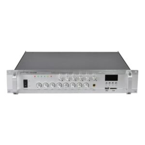 מגבר כריזה 6 אזורים Polman TPA-650B – 650W עם Bluetooth ונגן USB/SD