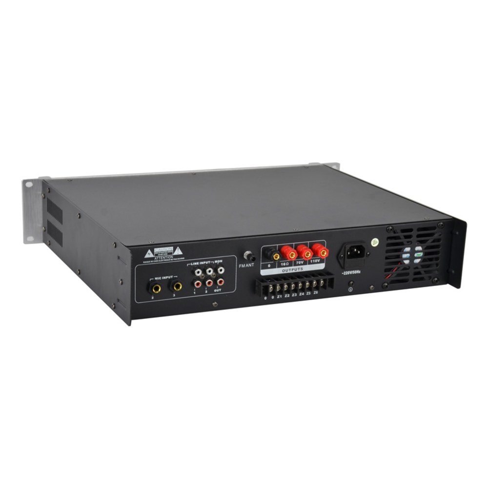 מגבר כריזה 6 אזורים Polman TPA-650B – 650W עם Bluetooth ונגן USB/SD 3 מגבר כריזה 6 אזורים Polman TPA-650B בהספק 650W – תמונה 3
