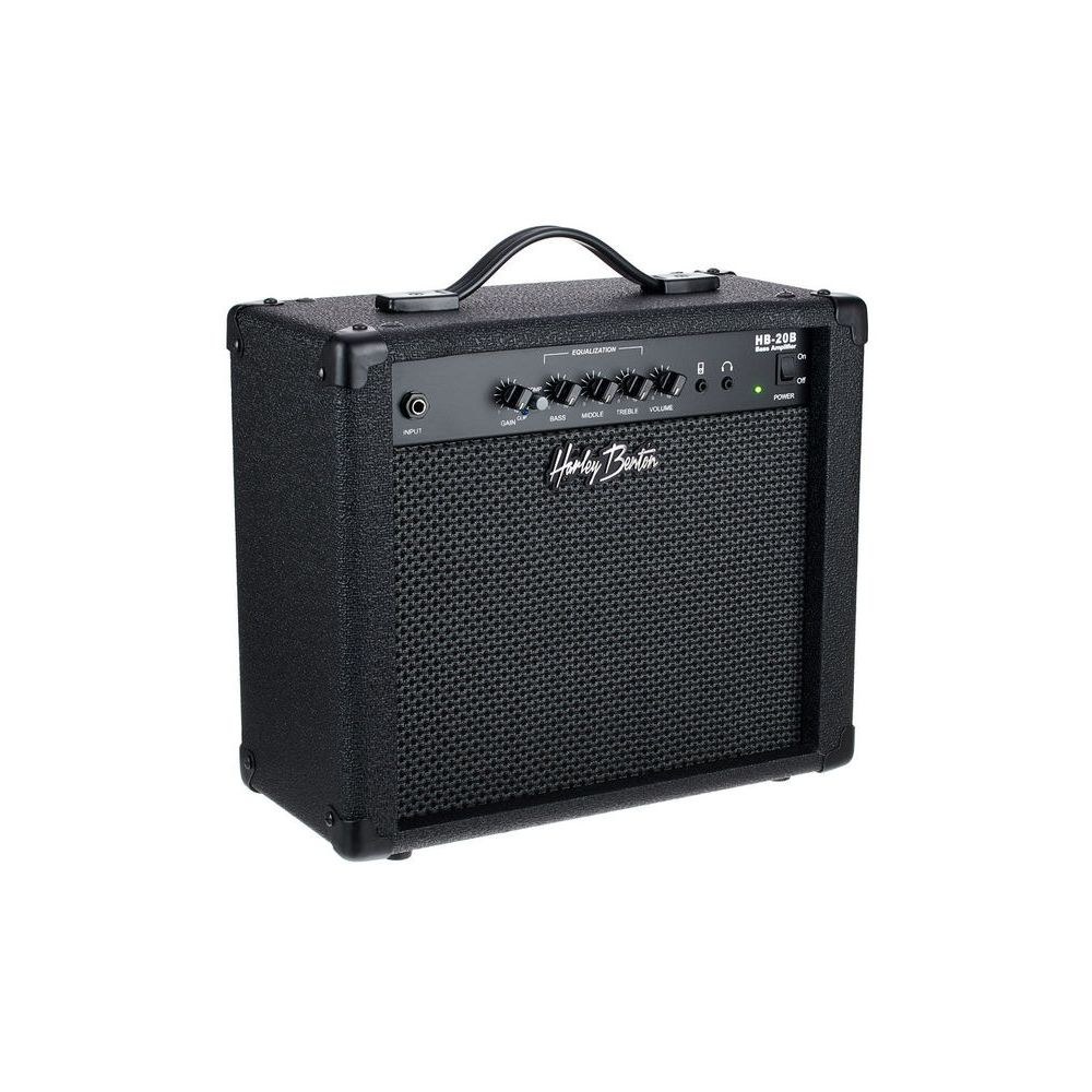 מגבר לגיטרה בס Harley Benton 20W – קומפרסור מובנה, EQ עם מיד פרמטרי, יציאת אוזניות (יבוא בלעדי) 3 מגבר הבס 20W של Harley Benton – מגבר לגיטרה בס, תמונה 3