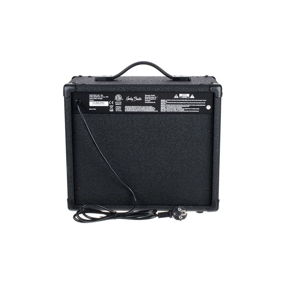 מגבר לגיטרה בס Harley Benton 20W – קומפרסור מובנה, EQ עם מיד פרמטרי, יציאת אוזניות (יבוא בלעדי) 4 מגבר הבס 20W של Harley Benton – מגבר לגיטרה בס, תמונה 4