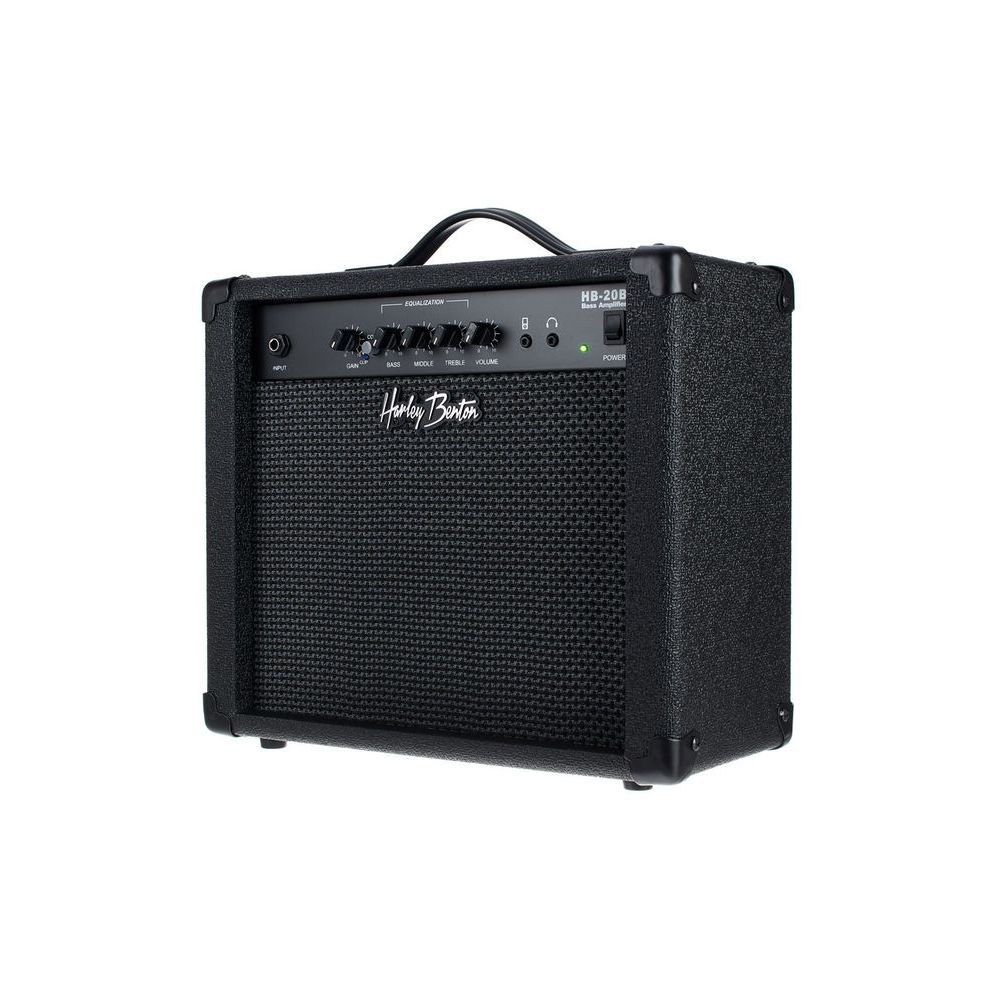 מגבר לגיטרה בס Harley Benton 20W – קומפרסור מובנה, EQ עם מיד פרמטרי, יציאת אוזניות (יבוא בלעדי) 6 מגבר הבס 20W של Harley Benton – מגבר לגיטרה בס, תמונה 6
